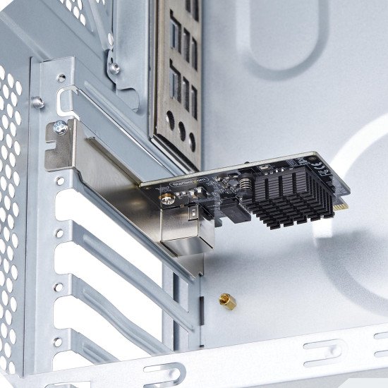 StarTech.com Carte Réseau PCIe Gigabit 5G à 1 Port, Carte LAN PCI Express 5G/2,5G/1G/100M/10M, Realtek RTL8126, Windows et Linux, Conforme TAA StarTech.com Carte Réseau PCIe Gigabit 5G à 1 Port, Carte LAN PCI Express 5G/2,5G/1G/100M/10M, Realtek RTL8126, Windows et Linux, Conforme TAA