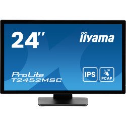 iiyama ProLite T2452MSC-B1AG écran PC 60,5 cm (23.8") 1920 x 1080 pixels Full HD LED Écran tactile Noir iiyama ProLite T2452MSC-B1AG écran PC 60,5 cm (23.8") 1920 x 1080 pixels Full HD LED Écran tactile Noir