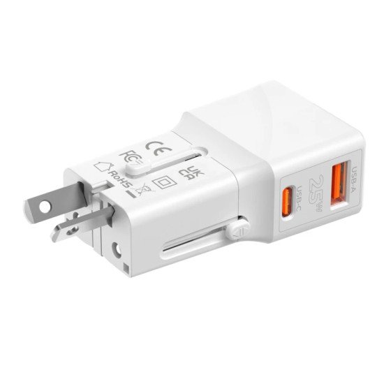 Mobile Origin TAD25-2P-WHT chargeur d'appareils mobiles Universel Blanc Secteur, USB Charge rapide Intérieure