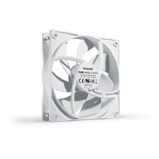 be quiet! Pure Wings 3 120mm PWM White Boitier PC Ventilateur 12 cm Blanc 1 pièce(s)