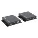 Manhattan Kit d'extension KVM HDMI 1080p sur IP, étend le signal 1080p@60 Hz jusqu'à 120 m via câble Ethernet Cat6 ou réseau IP, émetteur et récepteur, ports USB-A pour PC, souris et clavier, noir, garantie de 3 ans