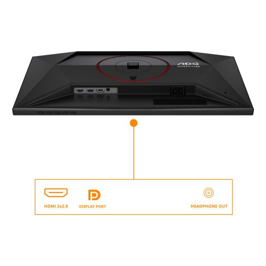 AOC G4 24G4ZR écran PC 60,5 cm (23.8") 1920 x 1080 pixels Full HD LED Noir, Rouge