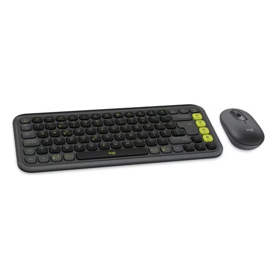 Logitech POP Icon Combo clavier Souris incluse Universel Bluetooth QWERTZ Suisse Graphite, Vert Logitech POP Icon Combo clavier Souris incluse Universel Bluetooth QWERTZ Suisse Graphite, Vert