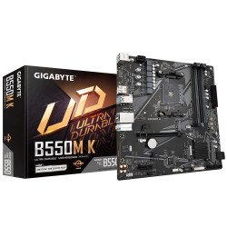 Gigabyte B550M K 1.0 carte mère AMD B550 Emplacement AM4 micro ATX Gigabyte B550M K 1.0 carte mère AMD B550 Emplacement AM4 micro ATX