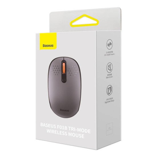 Baseus F01B souris Universel Droitier RF sans fil + Bluetooth 1600 DPI