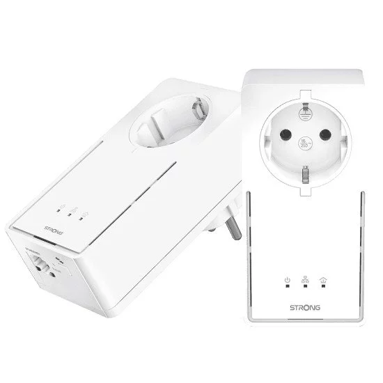 Strong Powerline 2000 KIT 2000 Mbit/s Ethernet/LAN Blanc 2 pièce(s) Strong Powerline 2000 KIT 2000 Mbit/s Ethernet/LAN Blanc 2 pièce(s)