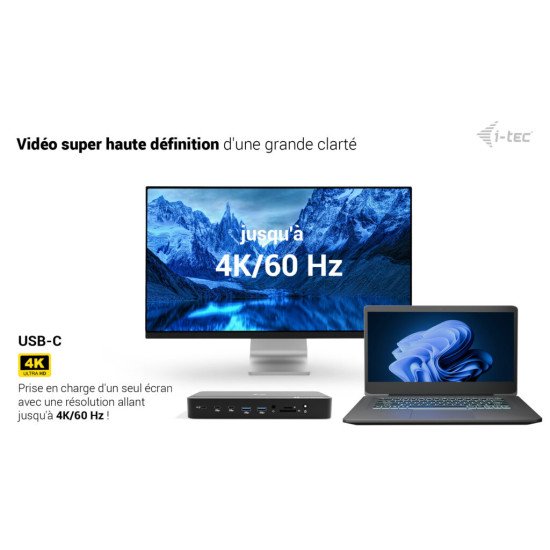i-tec Thunderbolt 5 Triple Display Docking Station, M.2 slot, 6x USB, 2.5GLAN + Power Delivery 140W