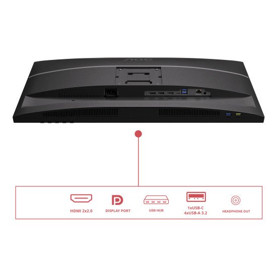 AOC E4 U27E4CV écran PC 68,6 cm (27") 3840 x 2160 pixels 4K Ultra HD LED Noir