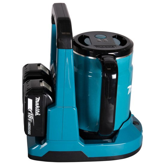 Makita DKT360Z bouilloire 0,8 L Noir, Bleu