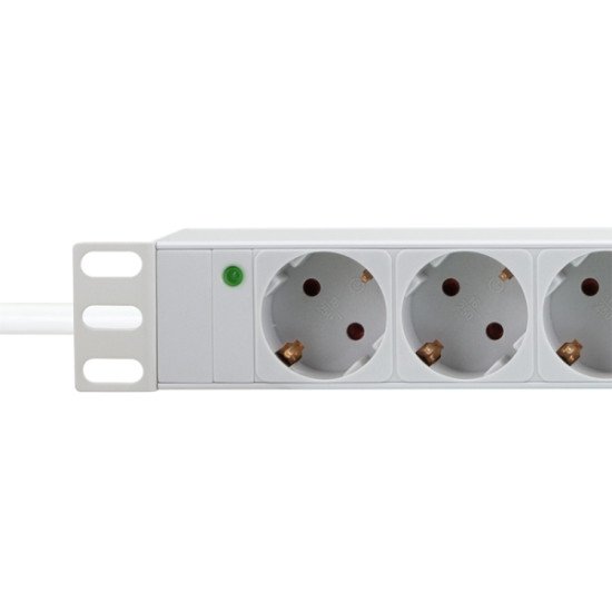 LogiLink PDU9C05 protection surtension Gris clair 9 sortie(s) CA 230 V 2 m