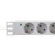 LogiLink PDU9C05 protection surtension Gris clair 9 sortie(s) CA 230 V 2 m