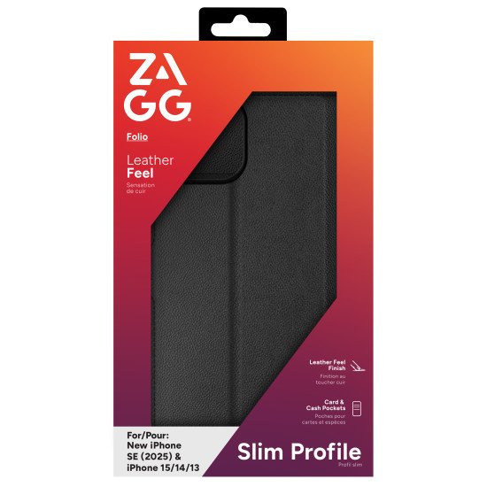 ZAGG Folio coque de protection pour téléphones portables 15,5 cm (6.1") Noir ZAGG Folio coque de protection pour téléphones portables 15,5 cm (6.1") Noir