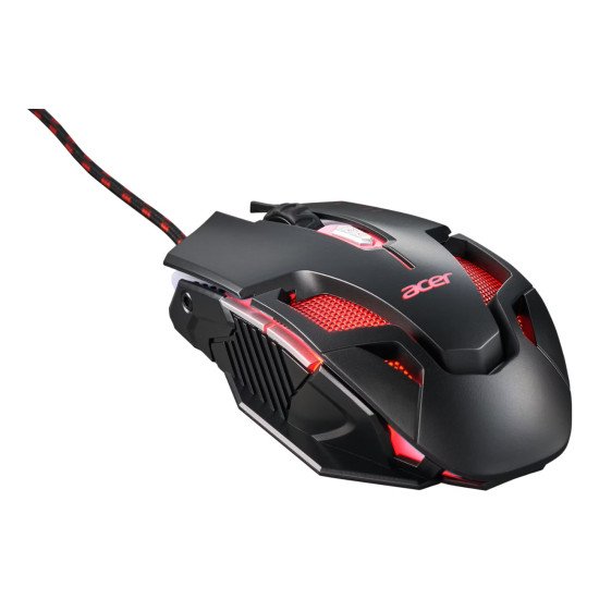 Acer Nitro Gaming NMW200 Black souris Ambidextre USB Type-A Optique 7200 DPI