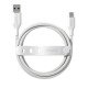 PanzerGlass empower™ by ® Racing 60W USB-A to USB-C Cable | USB 2.0 | 1.2M | Silver White câble USB Blanc
