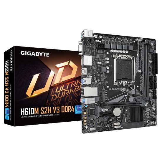 Gigabyte H610M S2H V3 DDR4 carte mère Intel H610 Express LGA 1700 micro ATX