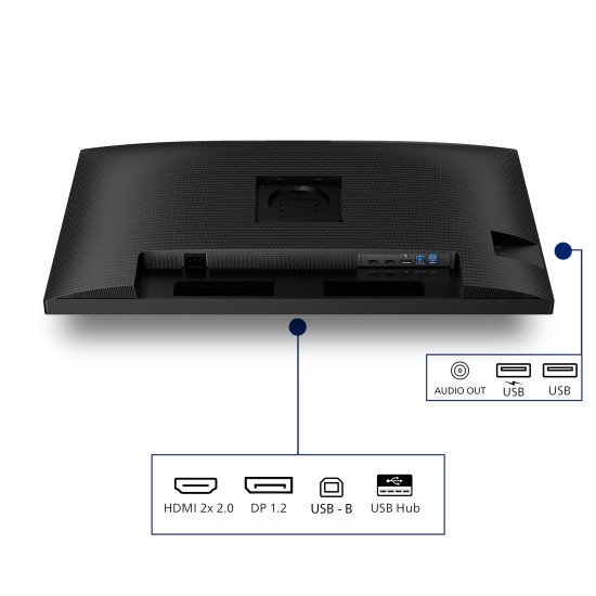 Philips 3000 series 32B2N3500/00 écran PC 80 cm (31.5") 2560 x 1440 pixels Quad HD LCD Noir Philips 3000 series 32B2N3500/00 écran PC 80 cm (31.5") 2560 x 1440 pixels Quad HD LCD Noir