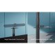Manhattan Support sur roulettes pour TV/moniteurs, réglage hauteur par manivelle, écrans 37" à 65", Compatibilité VESA : de 200x200 à 600x400 mm (vérifiez les dimensions des quatre trous de fixation à l'arrière), charge max. 70 kg, hauteur 1120–