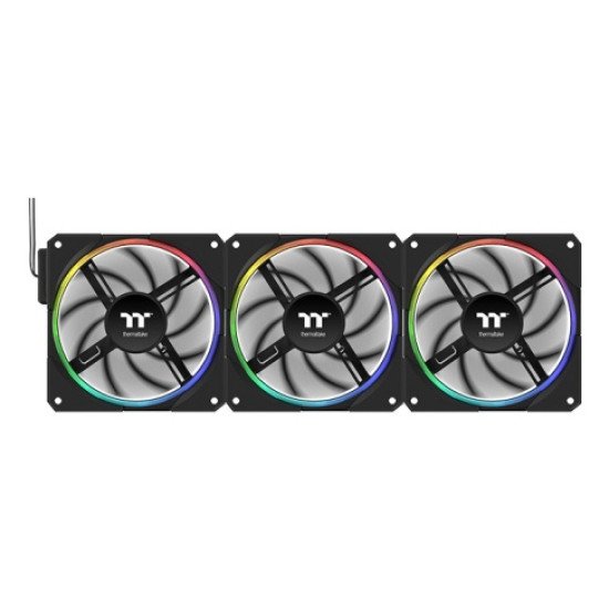 Thermaltake TS120 EX Boitier PC Ventilateur 12 cm Noir 3 pièce(s)
