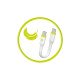 Mobile Origin COMC-USBC-WHT câble USB USB 2.0 0,1 m 0,48 Gbit/s Blanc