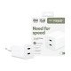 PanzerGlass empower by ® Turbo 45W Charger incl. 2 x USB-C | EU Plug | Silver White Protection d'écran transparent Universel 1 pièce(s)