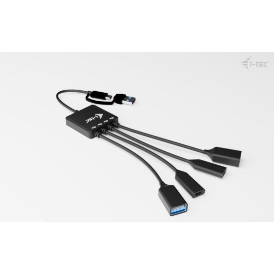 i-tec USB-C/USB-A Cable HUB 4 port (2x USB-C, 2x USB-A) i-tec USB-C/USB-A Cable HUB 4 port (2x USB-C, 2x USB-A)