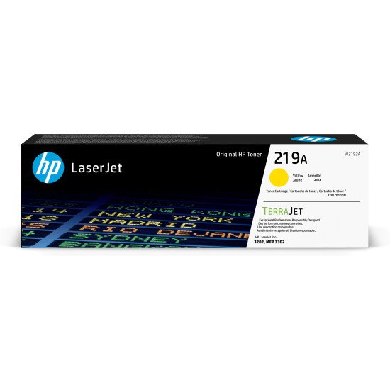HP Toner jaune LaserJet authentique 219A HP Toner jaune LaserJet authentique 219A