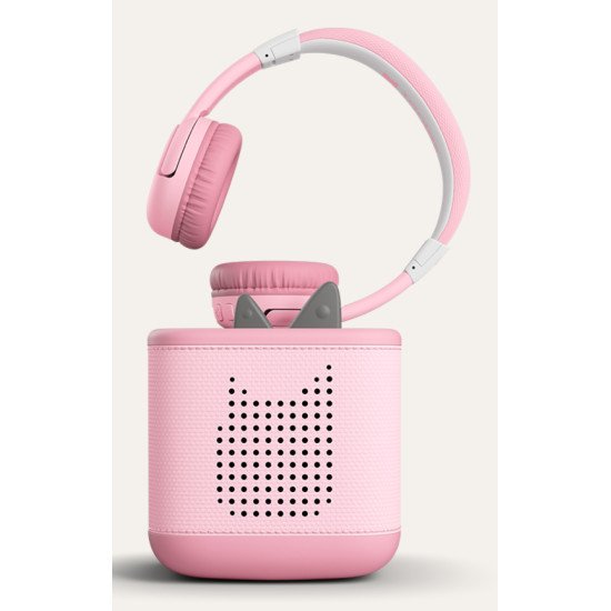 tonies 10003272 casque Casques Sans fil Arceau Musique/Quotidien USB Type-C Bluetooth Rose, Blanc