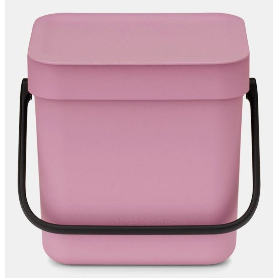 Brabantia Sort & Go 3 L Rectangulaire Plastique recyclé Rose