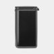 Brabantia Bo Waste Bin 4 L Rectangulaire Acier Noir Brabantia Bo Waste Bin 4 L Rectangulaire Acier Noir
