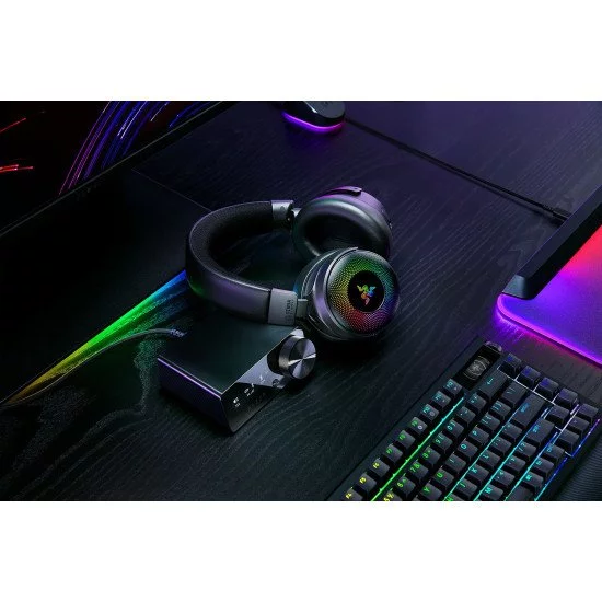 Razer Kraken V4 Pro Casque Avec fil &sans fil Arceau Jouer USB Type-A Bluetooth Noir Razer Kraken V4 Pro Casque Avec fil &sans fil Arceau Jouer USB Type-A Bluetooth Noir