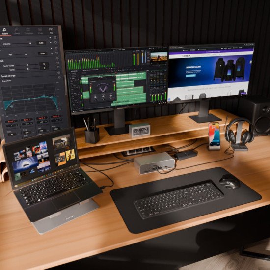 Targus DOCK230EUZ station d'accueil Avec fil Thunderbolt 5 Argent