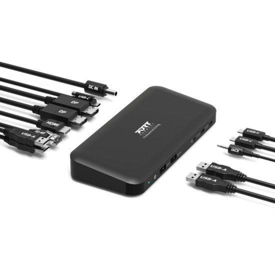 Port Designs PORT Connect Station d'accueil bureau 3 X 4 USB-C 11 périphériques 100W