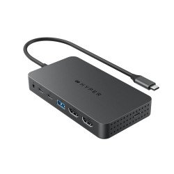 HYPER HD7002GL hub & concentrateur USB 3.2 Gen 1 (3.1 Gen 1) Type-C 10000 Mbit/s Noir HYPER HD7002GL hub & concentrateur USB 3.2 Gen 1 (3.1 Gen 1) Type-C 10000 Mbit/s Noir