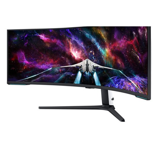 Samsung Odyssey S57CG954NU écran PC 144,8 cm (57") 7680 x 2160 pixels 8K Ultra HD QLED Noir, Blanc