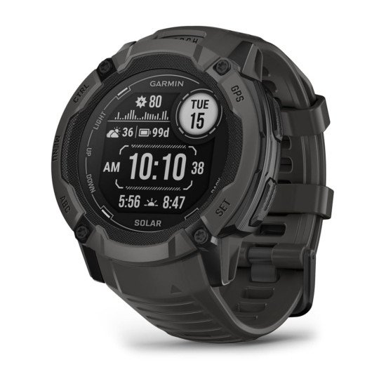 Garmin Instinct 2X Solar 2,79 cm (1.1") MIP 50 mm Numérique 176 x 176 pixels Écran tactile Graphite GPS (satellite) Garmin Instinct 2X Solar 2,79 cm (1.1") MIP 50 mm Numérique 176 x 176 pixels Écran tactile Graphite GPS (satellite)