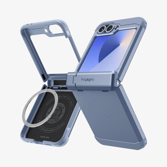 Spigen Tough Armor Pro (MagFit) coque de protection pour téléphones portables 17 cm (6.7") Housse Bleu Spigen Tough Armor Pro (MagFit) coque de protection pour téléphones portables 17 cm (6.7") Housse Bleu