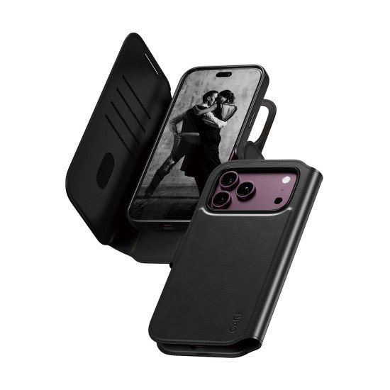 PanzerGlass CARE™ by ® Tango 2-in-1 Wallet Case Black w. MagSafe iPhone 2026 Pro Max | 17 Pro Max coque de protection pour téléphones portables Housse Transparent