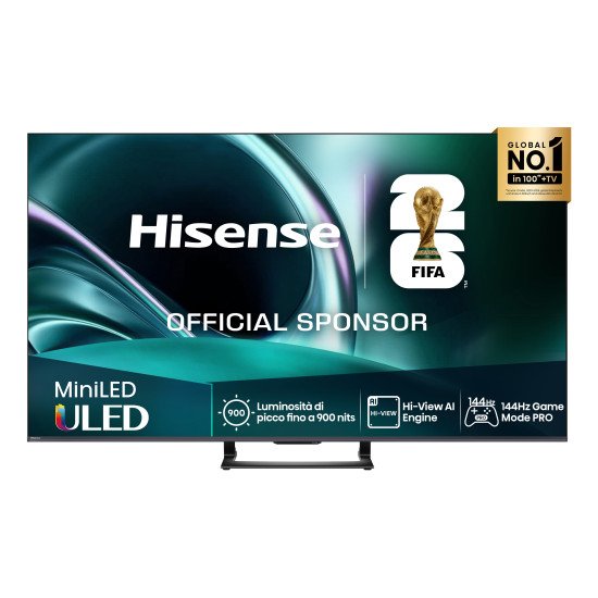 Hisense 65U7Q 165,1 cm (65") 4K Ultra HD Smart TV Wifi Noir 500 cd/m²