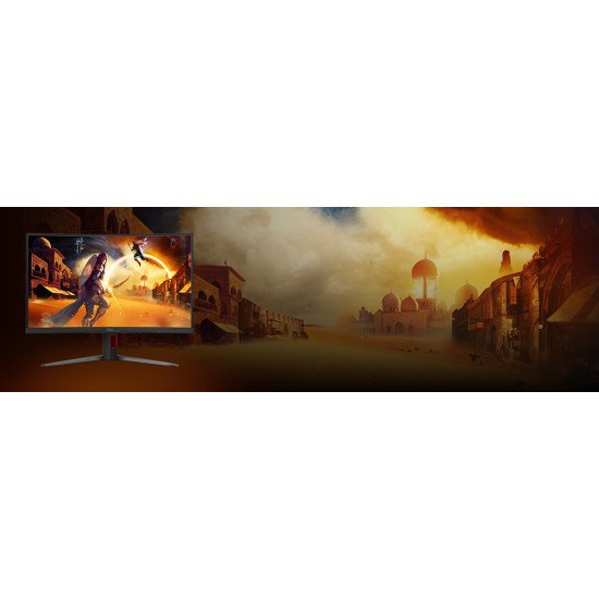 AOC G4 C32G4Z écran PC 80 cm (31.5") 1920 x 1080 pixels Full HD LCD Noir, Rouge