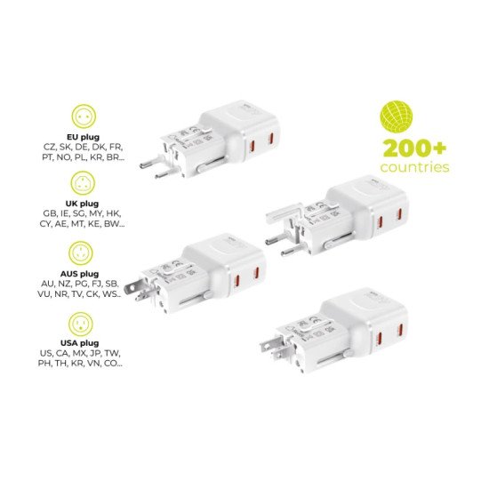 Mobile Origin MO-PW26-WHT chargeur d'appareils mobiles Universel Noir Secteur Charge rapide Intérieure