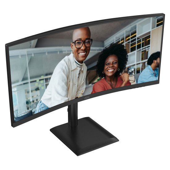 AOC E4 CU34E4CV écran PC 86,4 cm (34") 3440 x 1440 pixels UltraWide Quad HD LCD Noir