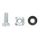 Intellinet Jeu d'écrous cage M6 (100 pcs) avec vis et rondelles, pour armoires et racks 19", pot plastique, garantie à vie