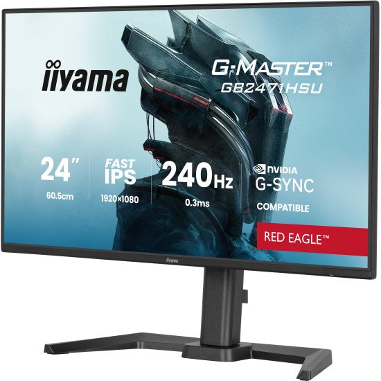iiyama G-MASTER GB2471HSU-B1 écran PC 60,5 cm (23.8") 1920 x 1080 pixels Full HD Noir