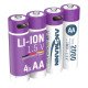 Ansmann 1312-0036 pile domestique Batterie rechargeable AA Lithium-Ion (Li-Ion)