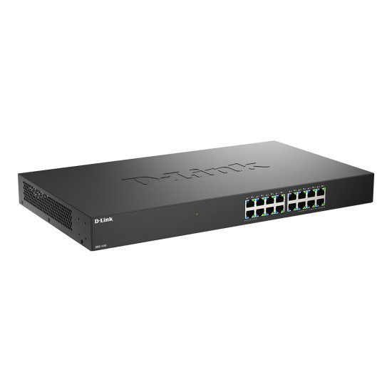 D-Link DMS-1016 Non-géré L2+ 2.5G Ethernet (100/1000/2500) Noir