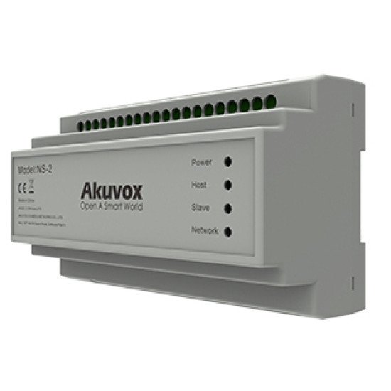 Akuvox NS-2 commutateur réseau Fast Ethernet (10/100) DIN rail Gris Akuvox NS-2 commutateur réseau Fast Ethernet (10/100) DIN rail Gris
