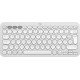 Logitech Pebble Keys 2 K380s clavier RF sans fil + Bluetooth AZERTY Français Blanc