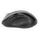 Manhattan Souris ergonomique sans fil (droitière), DPI réglable 800/1200/1600, 2,4 GHz (jusqu'à 10 m), 6 boutons avec molette, récepteur USB-A et USB-C combiné, noire, pile AA incluse, garantie 3 ans