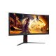 AOC G4 CU34G4CAP écran PC 86,4 cm (34") 3440 x 1440 pixels UltraWide Quad HD LCD Noir, Rouge