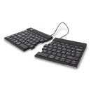 R-Go Tools Clavier ergonomique R-Go Split Break avec logiciel de pause, clavier ergonomique divisé, AZERTY (BE), bluetooth, noir